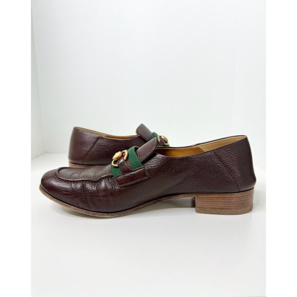 Gucci Havely Brown Leather Loafers, Size 7